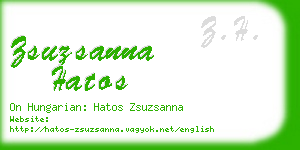zsuzsanna hatos business card